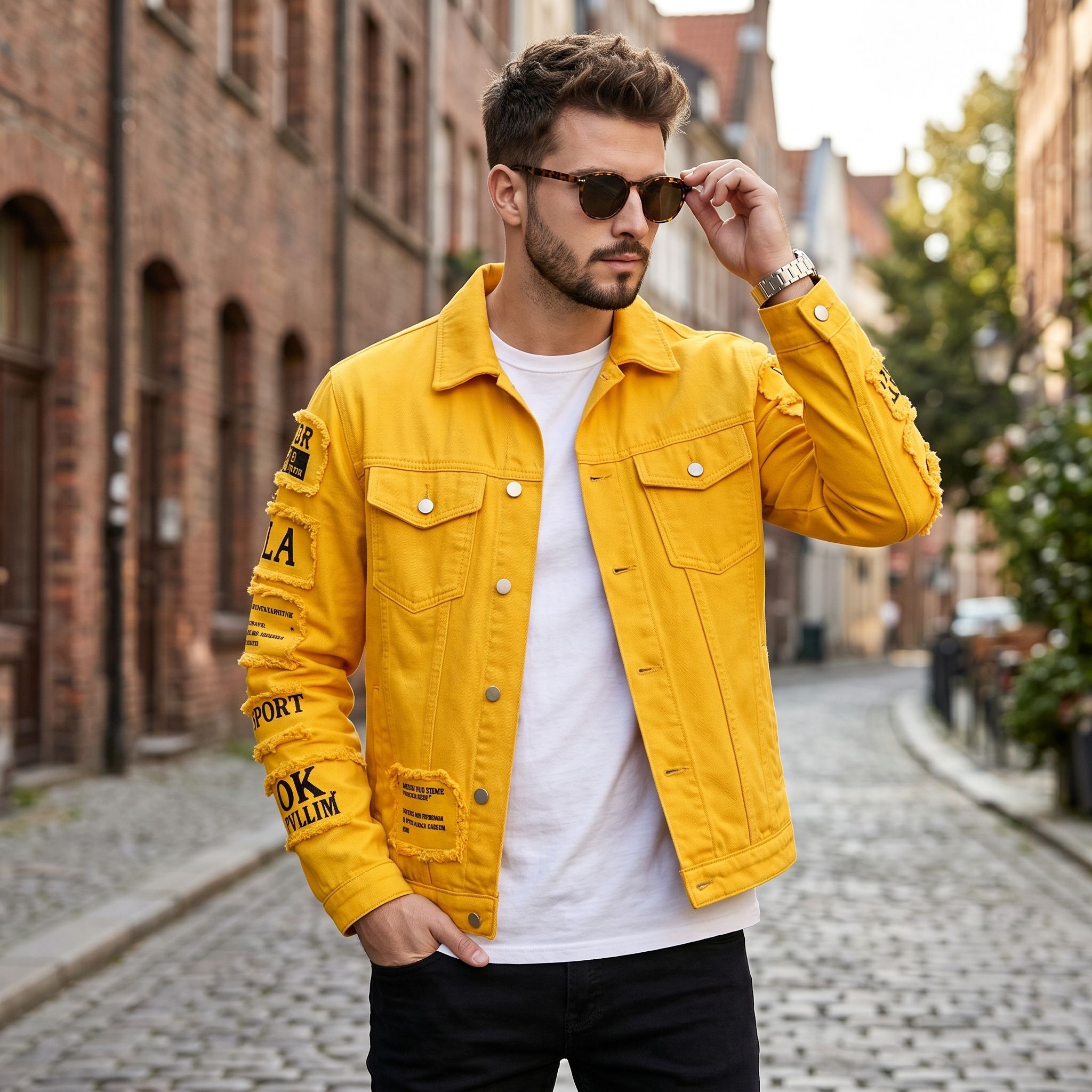 Streetwear Brand Denim - European and American Men's Denim Jacket,