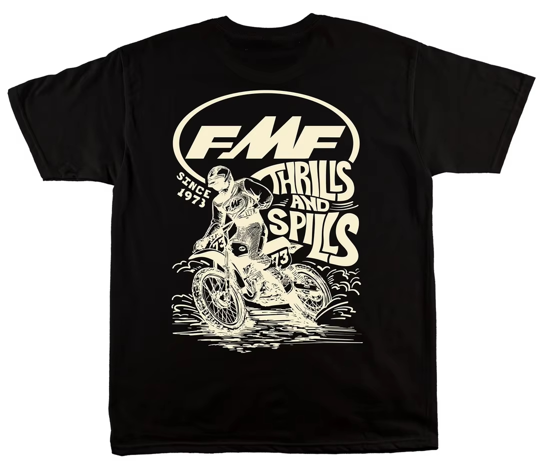 White LEAN IN FMF Racing Off R - Streetwear Brand Tees ulasan dan harga