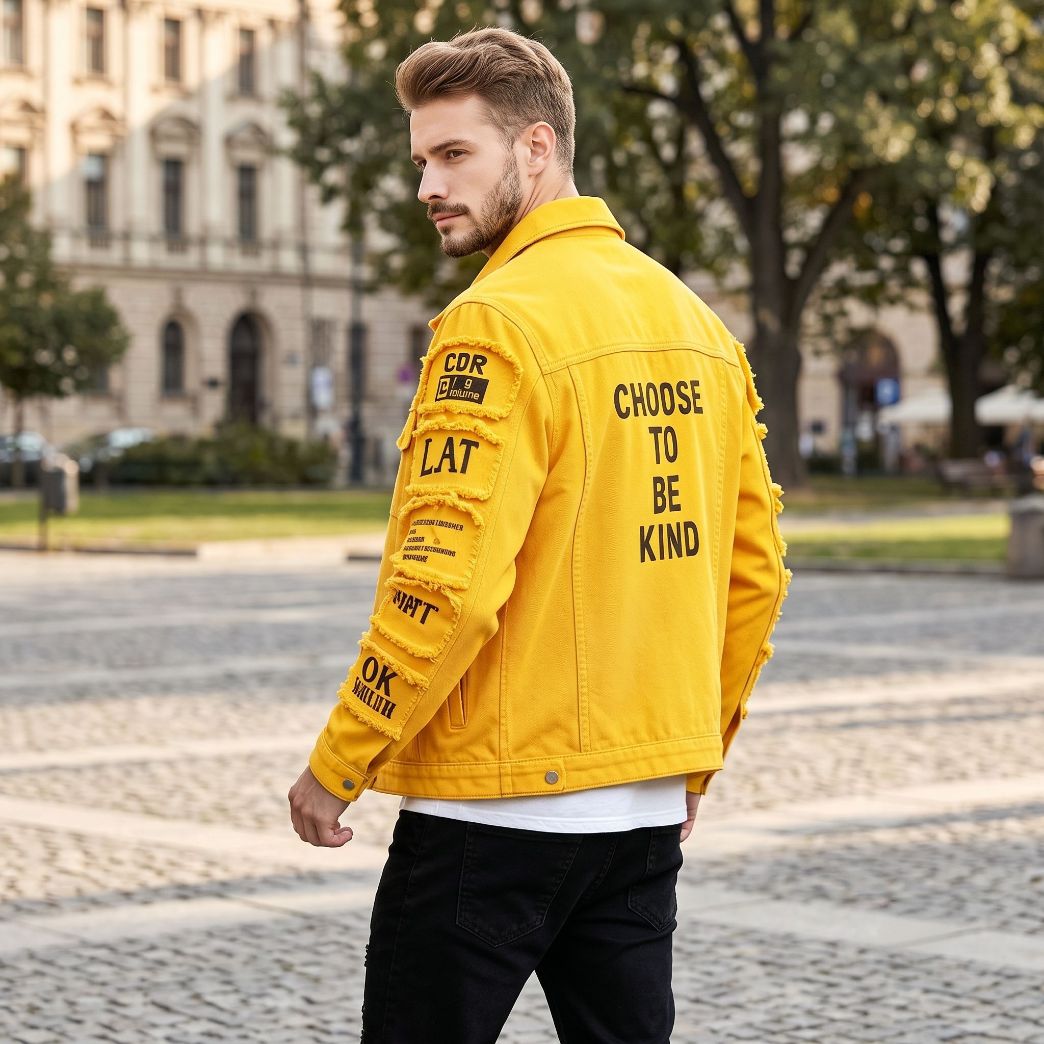 European and American Men's De - Streetwear Brand Denim ulasan dan harga