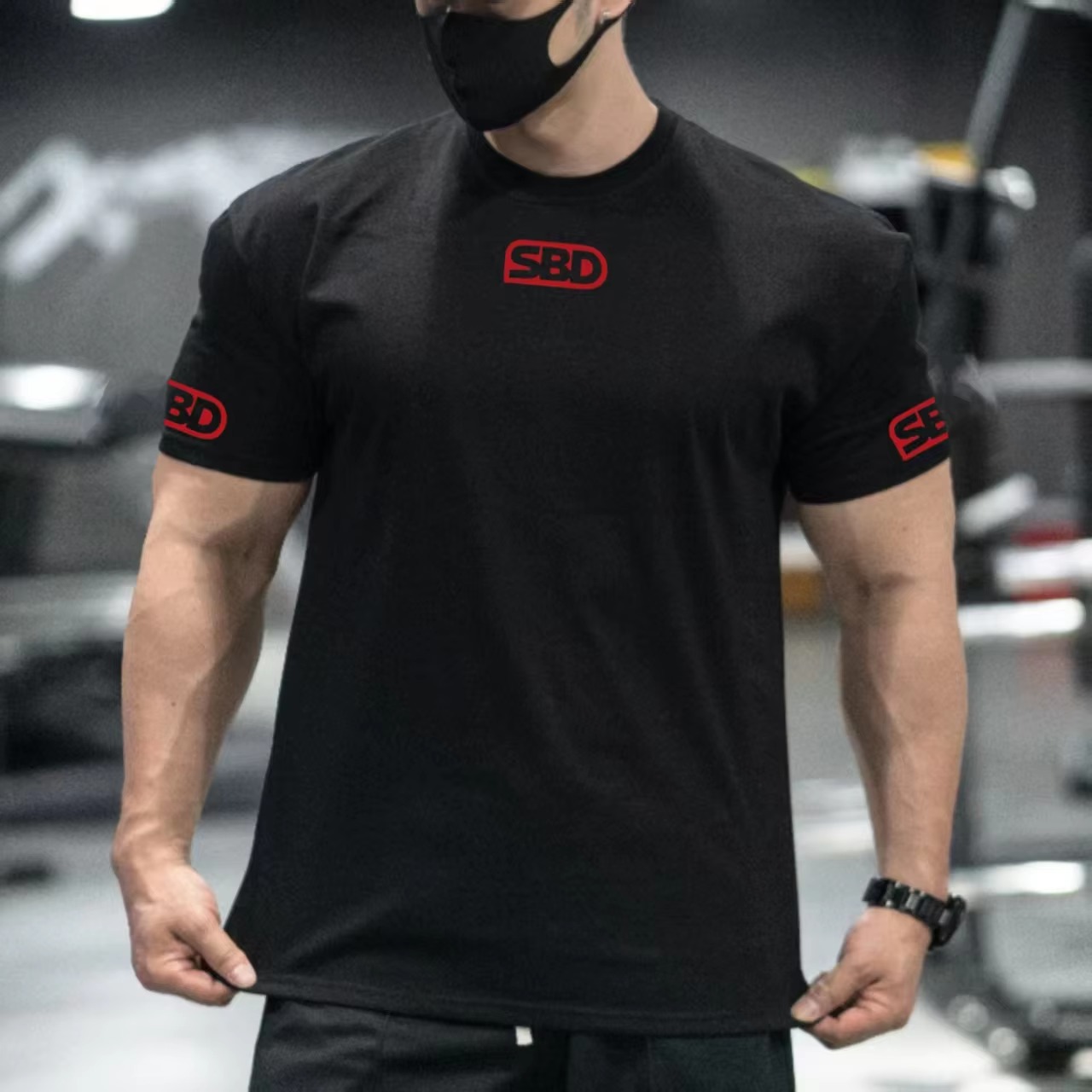SBD Powerlifting Training Blac - Streetwear Brand Red Logo ulasan dan harga